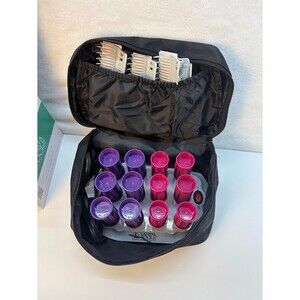 Calista Tools Ion Hot Rollers Short Length Style Set 12 Roller Charge Stand NEW